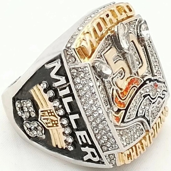 Denver Broncos Championship Ring Fan Edition Super Bowl 50 - Picture 2 of 11